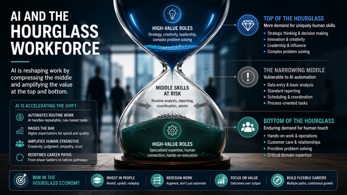The Hourglass Workforce Is Coming. Is Your Org Chart Ready?