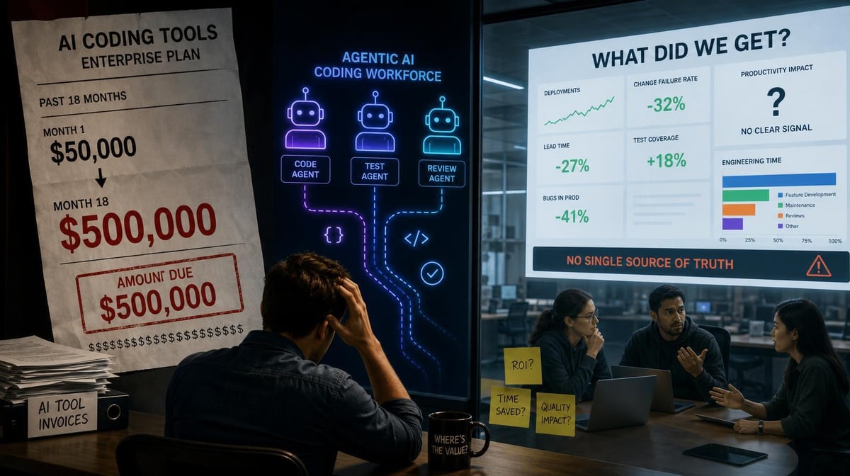 Your AI Coding Bill Grew From $50K to $500K. What Did You Get?