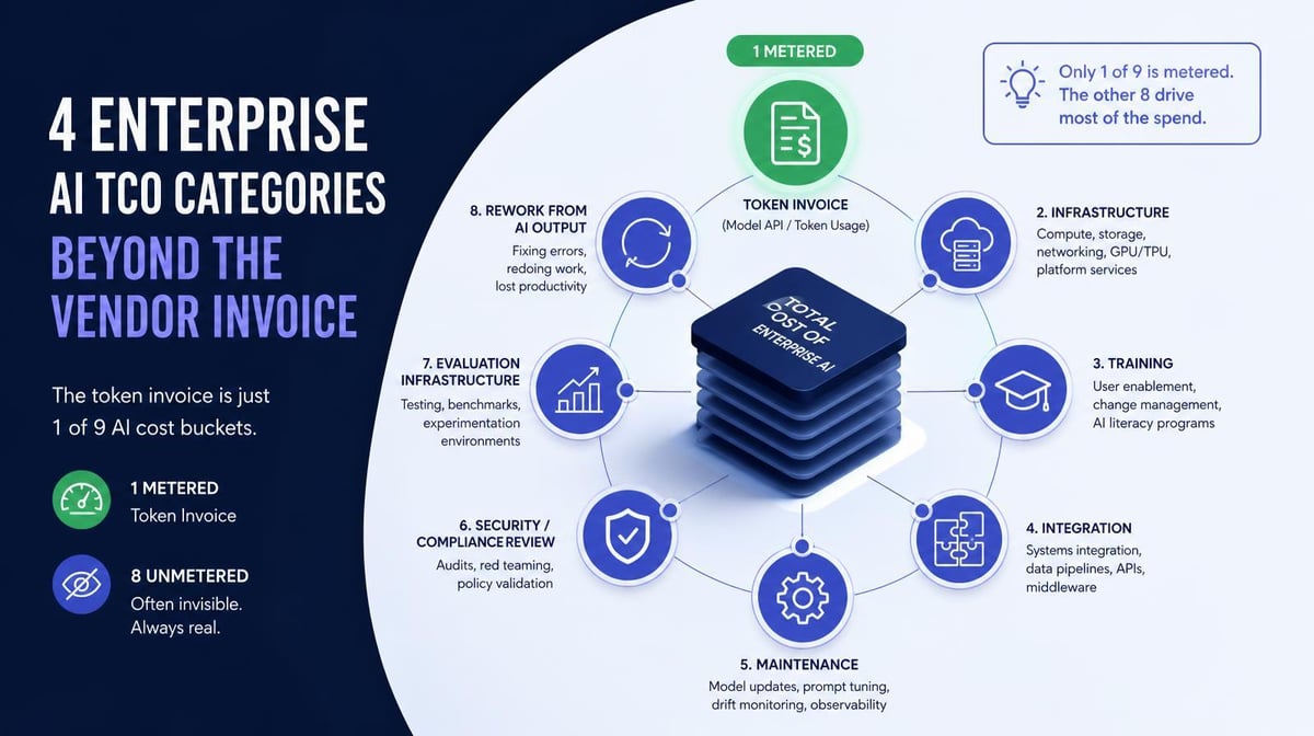 Your AI Invoice Is Not Your AI TCO. Here’s What Else to Count.