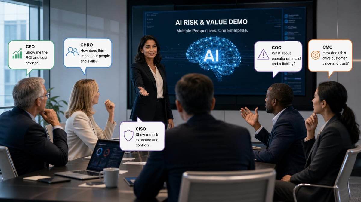 When the CISO Convenes the C-Suite for an AI Demo, Everyone Wants Something Different. That’s Exactly the Point.