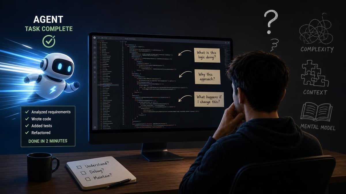 What Happens to Code Comprehension When Agents Write the Code