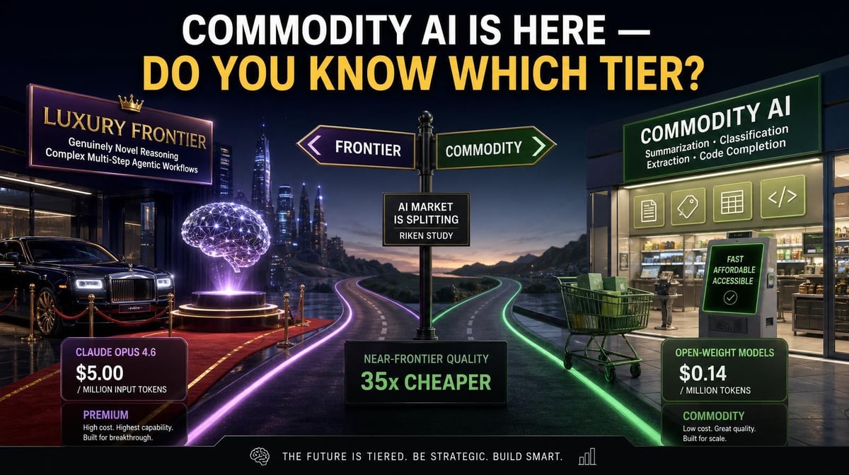 Commodity AI Is Here. Do You Know Which Work Still Needs a Frontier Model?