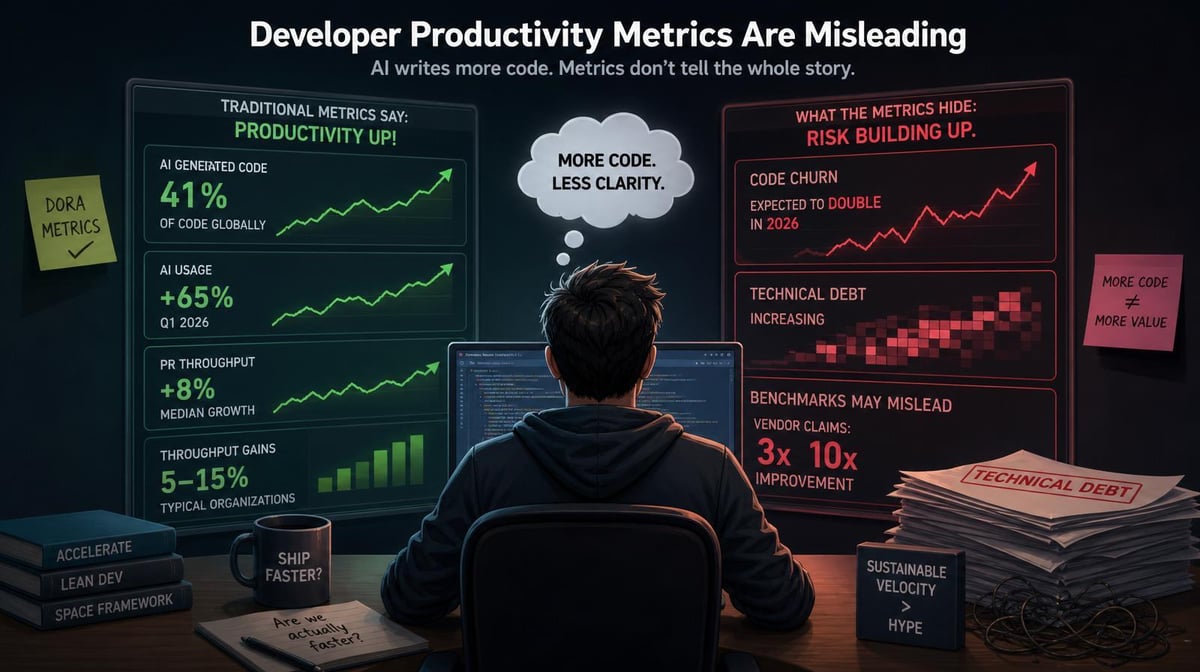 Your Engineering Metrics Are Hiding What AI Is Actually Doing