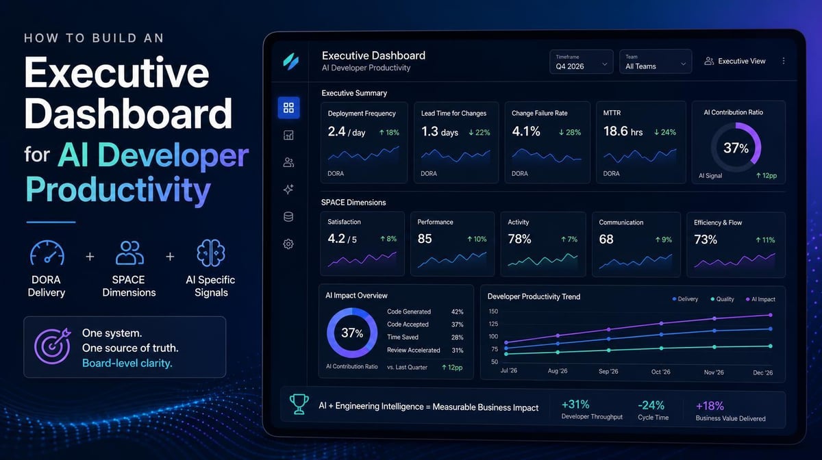 Most AI Developer Productivity Dashboards Show What’s Easy to Count. Here’s What to Show Instead.