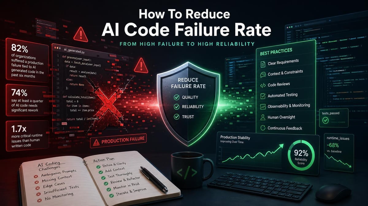82% of Organizations Had a Major Production Failure From AI Code. Here’s How to Reduce Your AI Code Failure Rate.